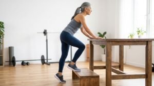 Standing Calf Raises (Supported) for Knee Pain