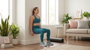 Wall Sits for knee pain for women