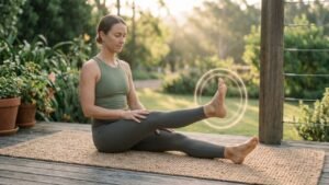 Gentle Knee Circles Yoga Pose for Knee